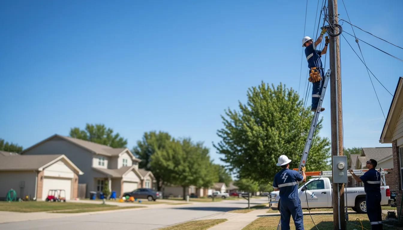 Residential electrician providing installation services in Montgomery, IL